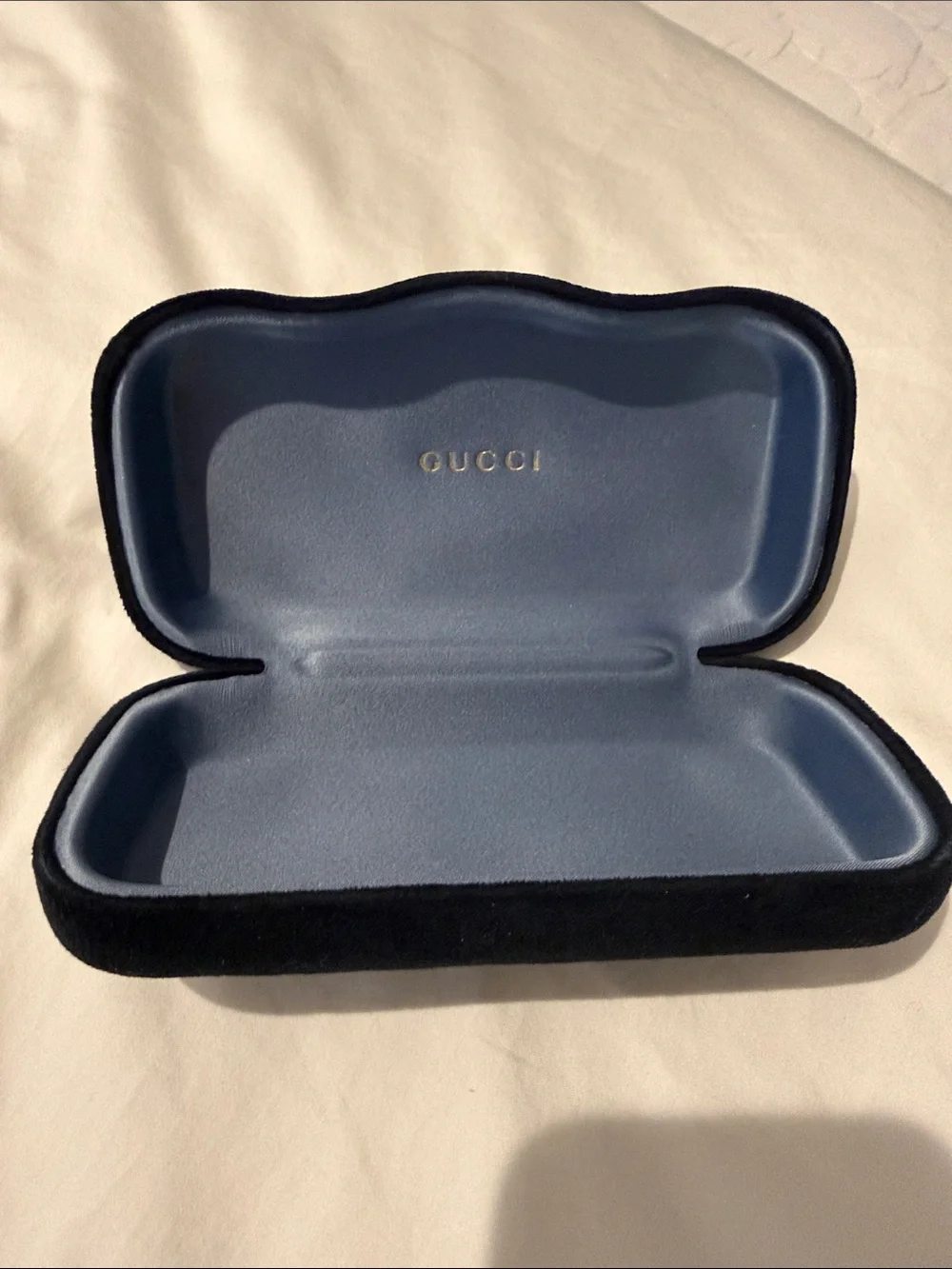 Gucci Black Velvet Sunglass Case